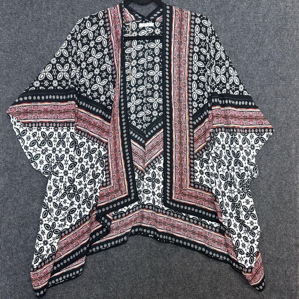 Maurices Relaxed Kimono Graphic Print Lightweight Coverup Boho Beach S|M